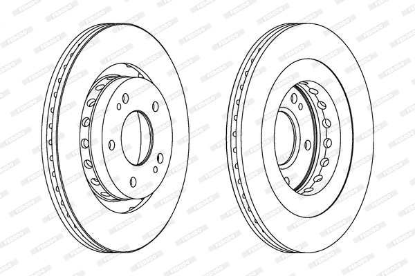 Disque de frein FERODO DDF1642C