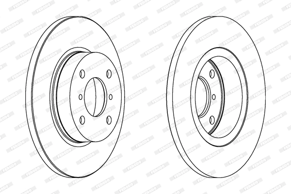 Disque de frein FERODO DDF1148C