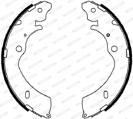 Jeu de mâchoires de frein FERODO FSB4023