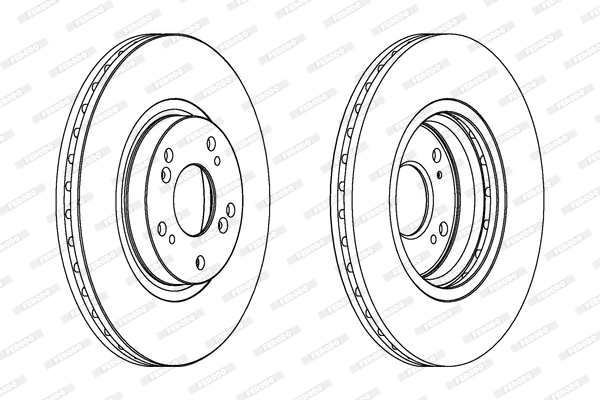 Disque de frein FERODO DDF1424