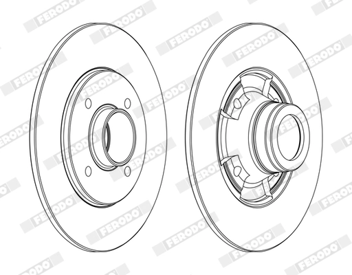 Disque de frein FERODO DDF752C