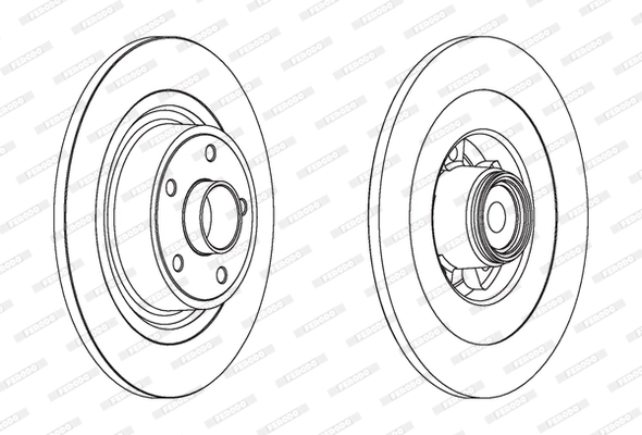 Disque de frein FERODO DDF1654-1