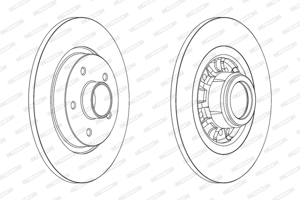 Disque de frein FERODO DDF1734-1