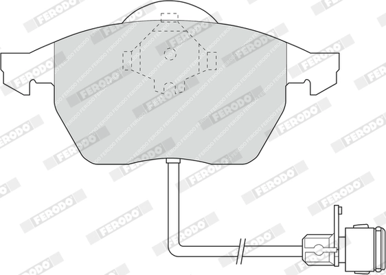 Kit de plaquettes de frein, frein à disque FERODO FDB590