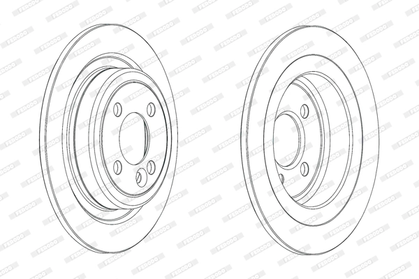 Disque de frein FERODO DDF2124C