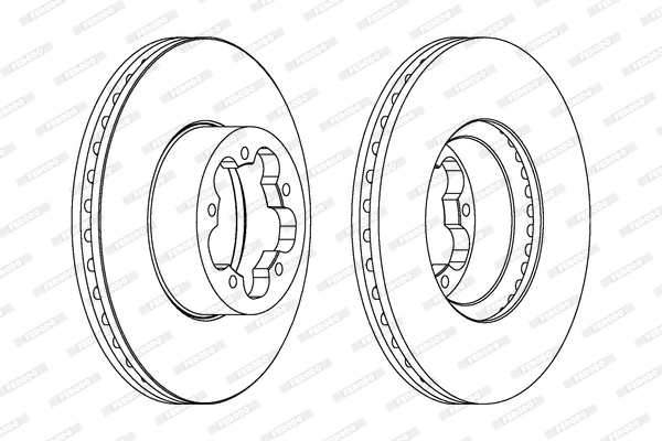 Disque de frein FERODO DDF1555C