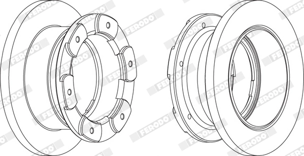 Disque de frein FERODO FCR236A