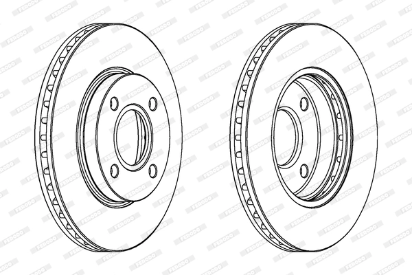 Disque de frein FERODO DDF364C