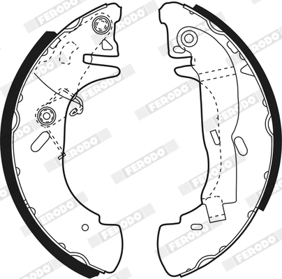 Jeu de mâchoires de frein FERODO FSB332