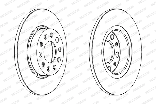 Disque de frein FERODO DDF1452