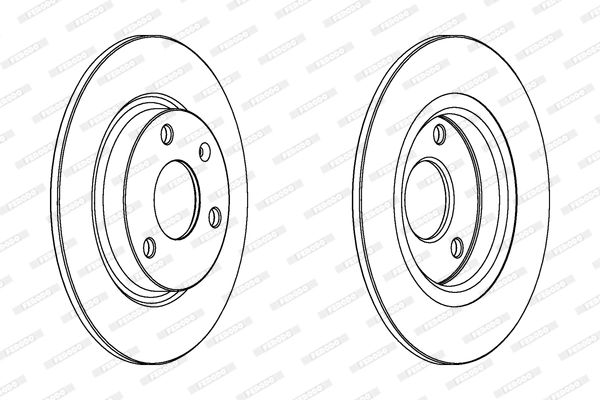 Disque de frein FERODO DDF132C