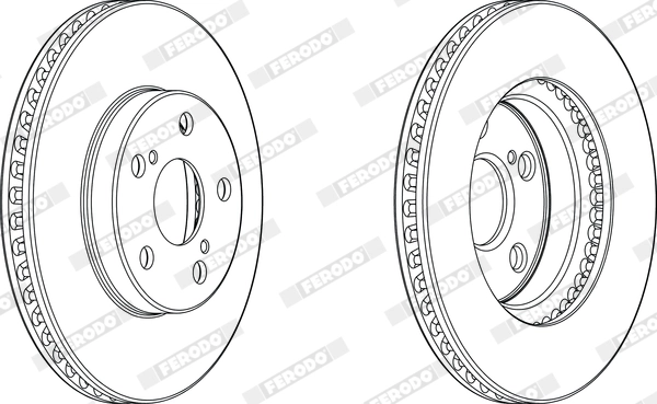 Disque de frein FERODO DDF1882C