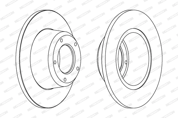 Disque de frein FERODO DDF246