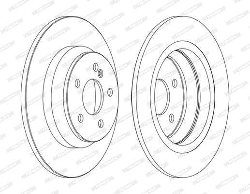 Disque de frein FERODO DDF1675C