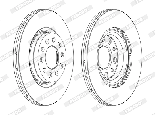 Disque de frein FERODO DDF1456C