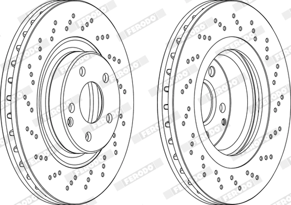 Disque de frein FERODO DDF1458C-1