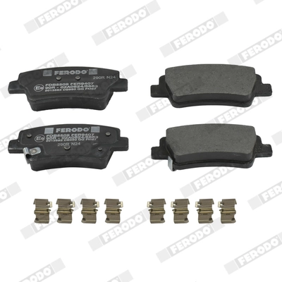 Kit de plaquettes de frein, frein à disque FERODO FDB5509