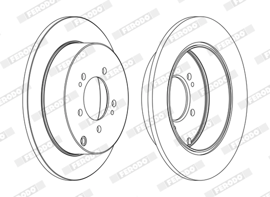 Disque de frein FERODO DDF1737C