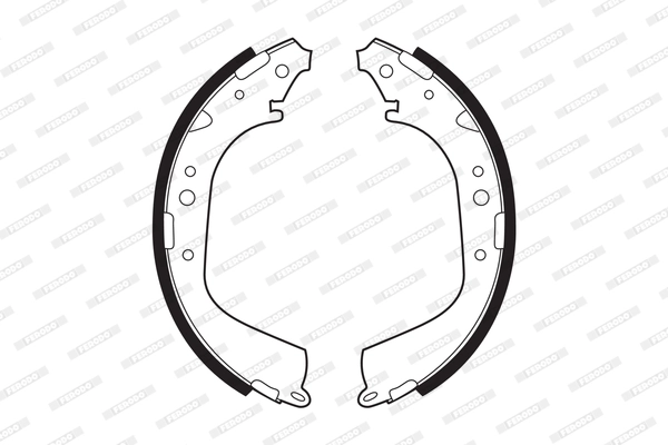 Jeu de mâchoires de frein FERODO FSB213