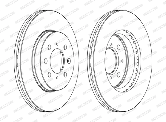 Disque de frein FERODO DDF1510C