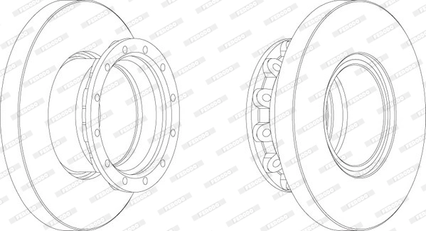 Disque de frein FERODO FCR245A