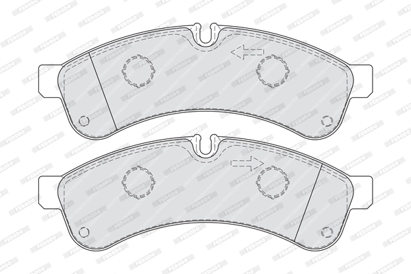 Kit de plaquettes de frein, frein à disque FERODO FVR4039
