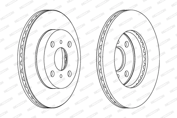 Disque de frein FERODO DDF1084