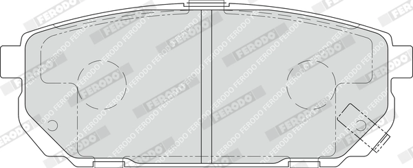 Kit de plaquettes de frein, frein à disque FERODO FDB1736