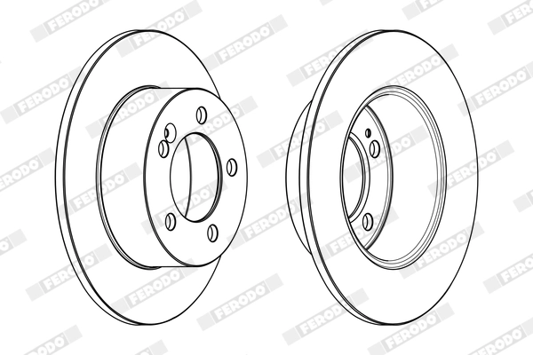 Disque de frein FERODO DDF1976C