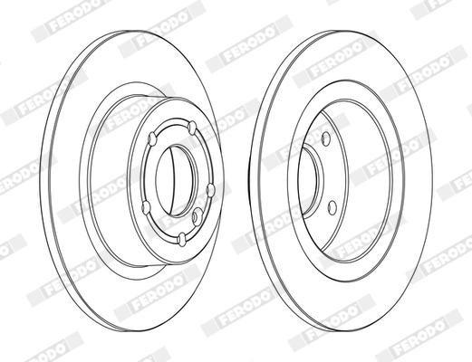 Disque de frein FERODO DDF874C