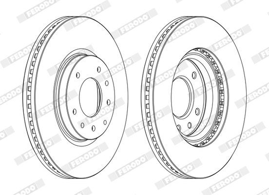 Disque de frein FERODO DDF1768C