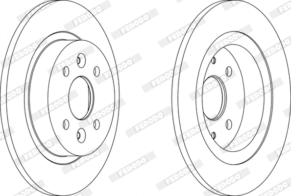 Disque de frein FERODO DDF1600