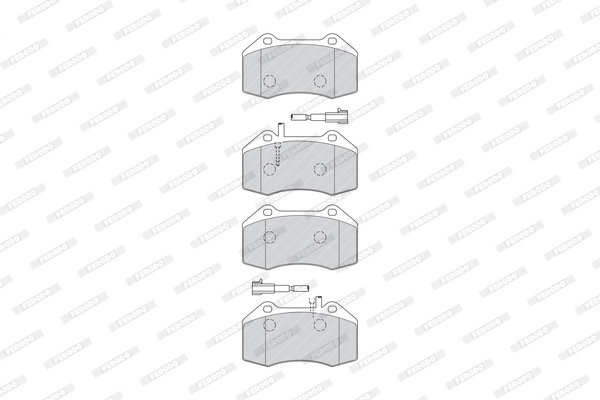 Kit de plaquettes de frein, frein à disque FERODO FDB4320