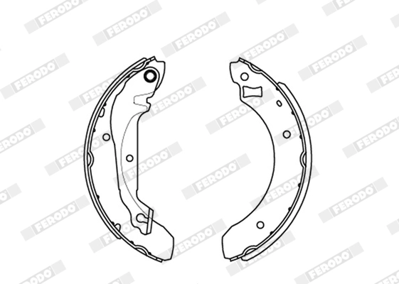 Jeu de mâchoires de frein FERODO FSB176