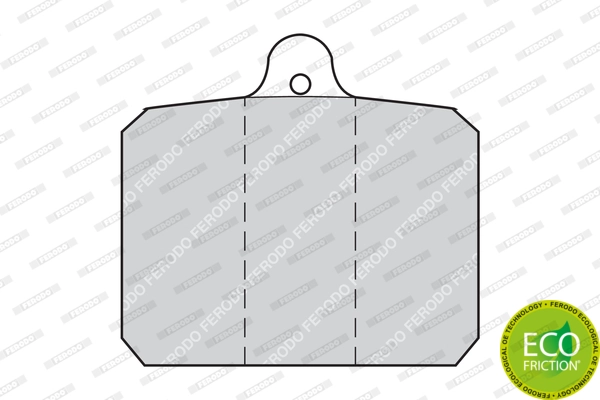 Kit de plaquettes de frein, frein à disque FERODO FDB55