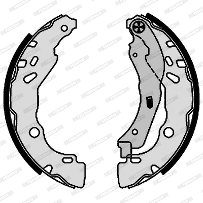 Jeu de mâchoires de frein FERODO FSB4160