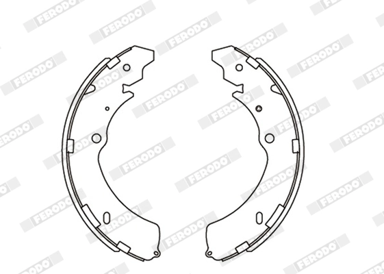 Jeu de mâchoires de frein FERODO FSB4090