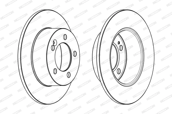 Disque de frein FERODO DDF1976C