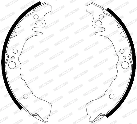 Jeu de mâchoires de frein FERODO FSB4118
