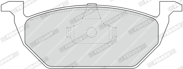 Kit de plaquettes de frein, frein à disque FERODO FDB1094