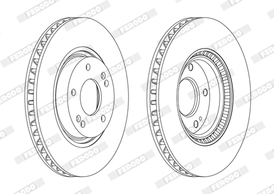 Disque de frein FERODO DDF1795C