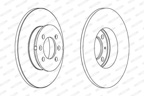 Disque de frein FERODO DDF1373C