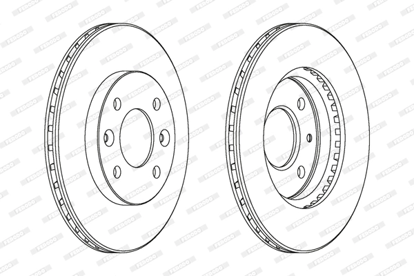 Disque de frein FERODO DDF158C