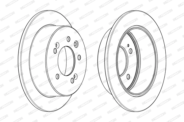 Disque de frein FERODO DDF2005C
