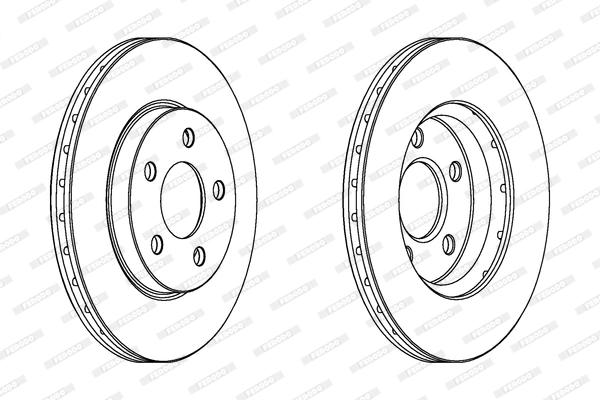 Disque de frein FERODO DDF1376