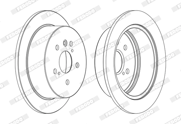 Disque de frein FERODO DDF1545C