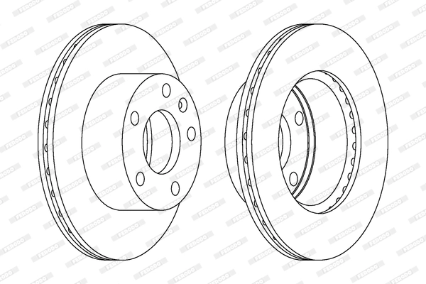 Disque de frein FERODO DDF1640