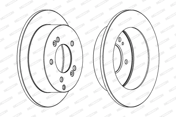 Disque de frein FERODO DDF1447C
