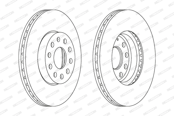 Disque de frein FERODO DDF1218C