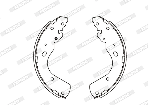 Jeu de mâchoires de frein FERODO FSB684